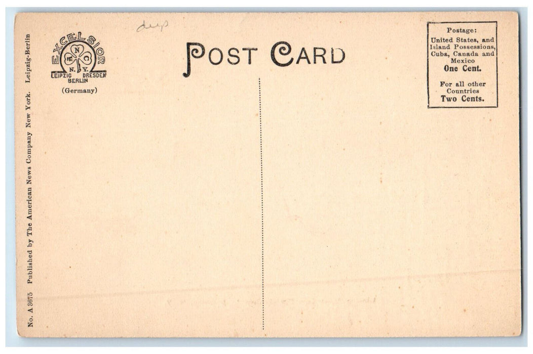 c1910 Looking South from "Hog's Back" Brookton New York NY Antique Postcard