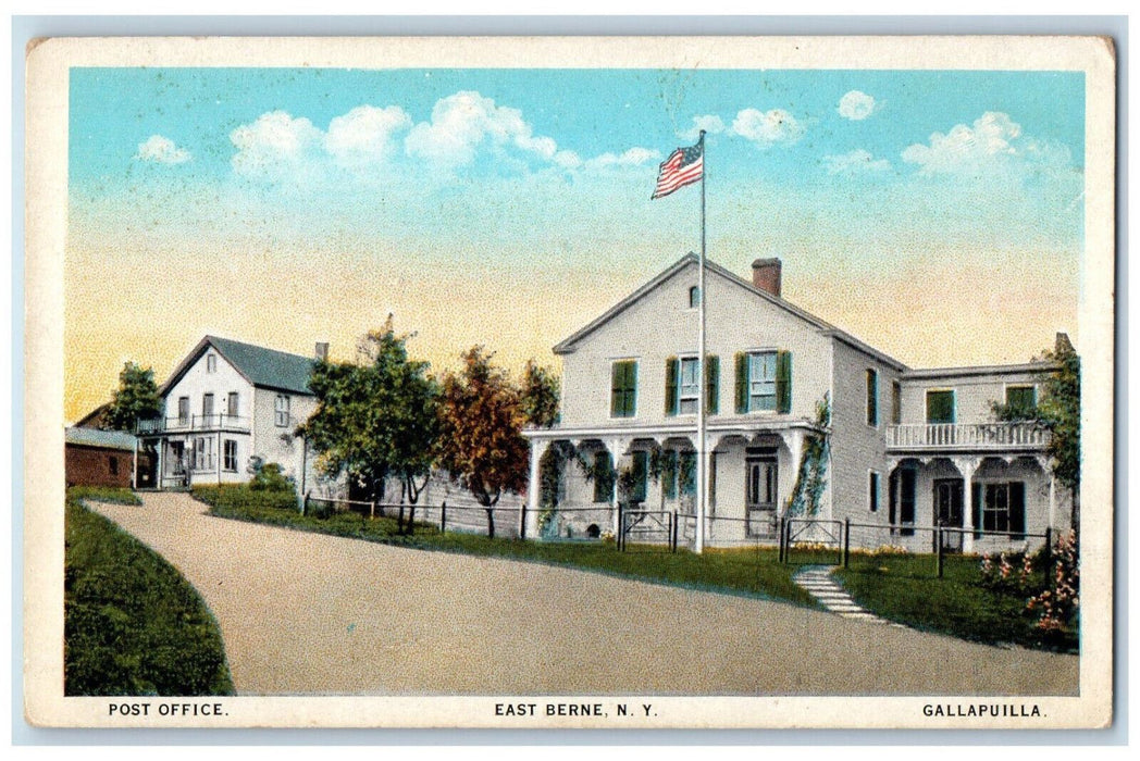 c1920's Post Office Gallapuilla East Berne New York NY Antique Postcard