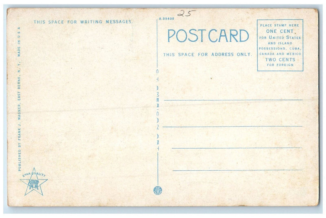 c1920's Post Office Gallapuilla East Berne New York NY Antique Postcard