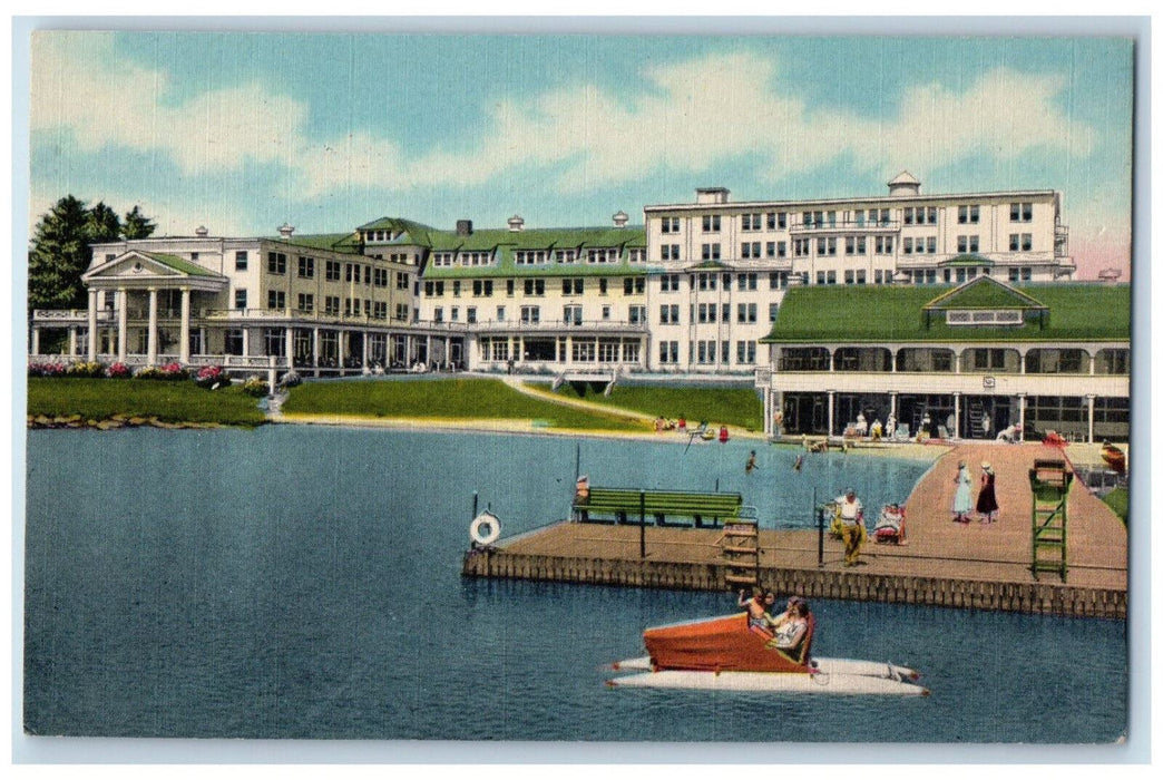 c1950's Saranac Inn P.O.N.Y. High In The Adirondacks New York NY Postcard