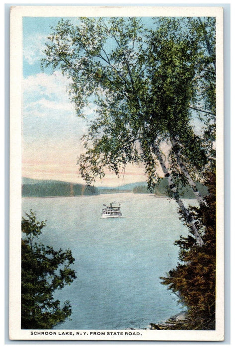 c1920's From State Road Schroon Lake New York NY Antique Unposted Postcard