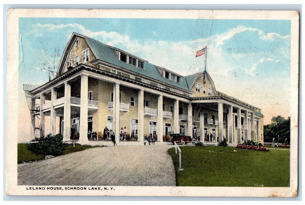 1917 Leland House Schroon Lake New York NY Antique Posted Postcard
