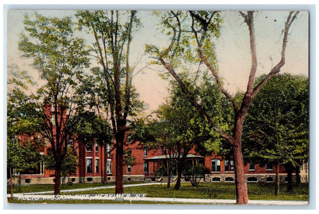 c1910 Poets Mission Institute Herkimer New York NY Antique Postcard