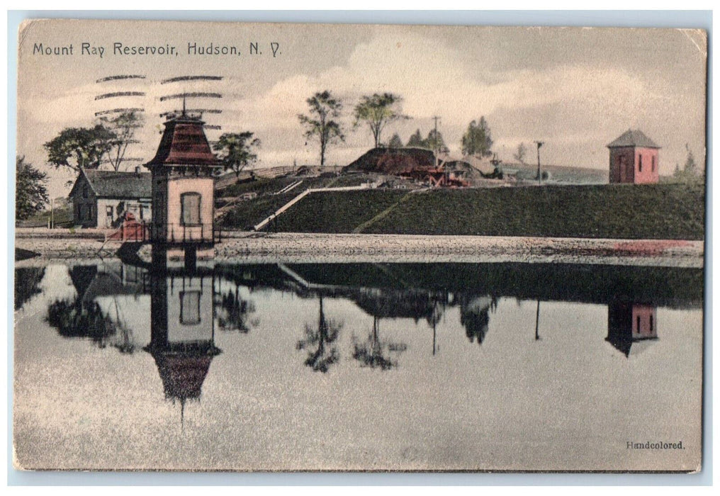 1911 Mount Ray Reservoir Hudson New York NY Antique Posted Postcard
