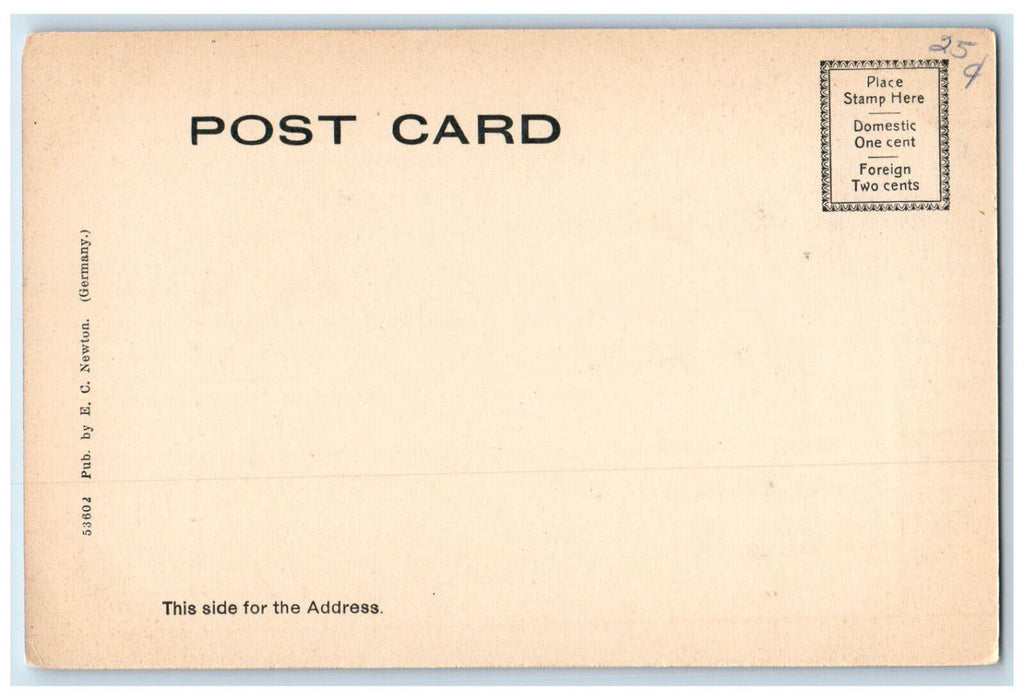 c1905 Baptist Church Johnstown New York NY Antique Unposted Postcard