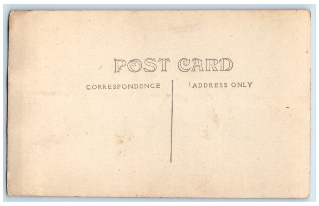 c1910's Candid WWI US Army Uniform Tents Base RPPC Photo Uposted Postcard