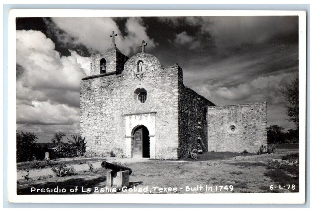 c1930's Presidio Of La Bahia Goliad Cline Texas TX RPPC Photo Postcard