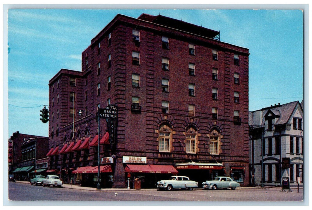 c1950's The Baron Steuben Hotel Crystal City Corning New York NY Postcard