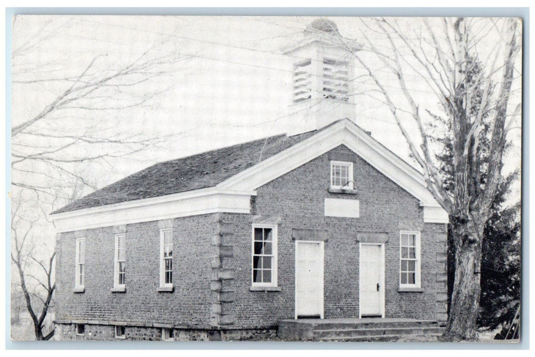 1968 One-Room Cobblestone Schoolhouse at Childs New York NY Postcard