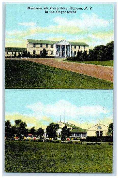 c1950's Sampson Air Force Base Finger Lakes Geneva New York NY Postcard