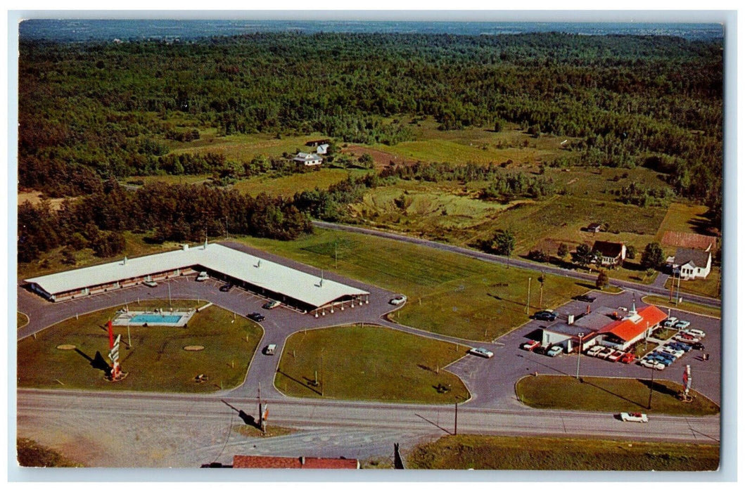 c1960's Landmark Motor Lodge South of Glen Falls New York NY Postcard