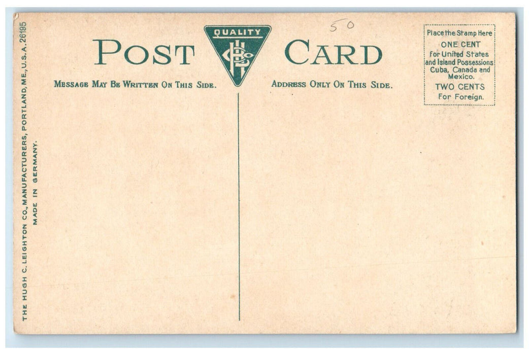 c1910 Odd Fellows Temple Gloversville New York NY Antique Unposted Postcard