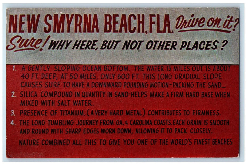 1985 News Journal Sources of Information New Smyrna Beach Florida FL Postcard