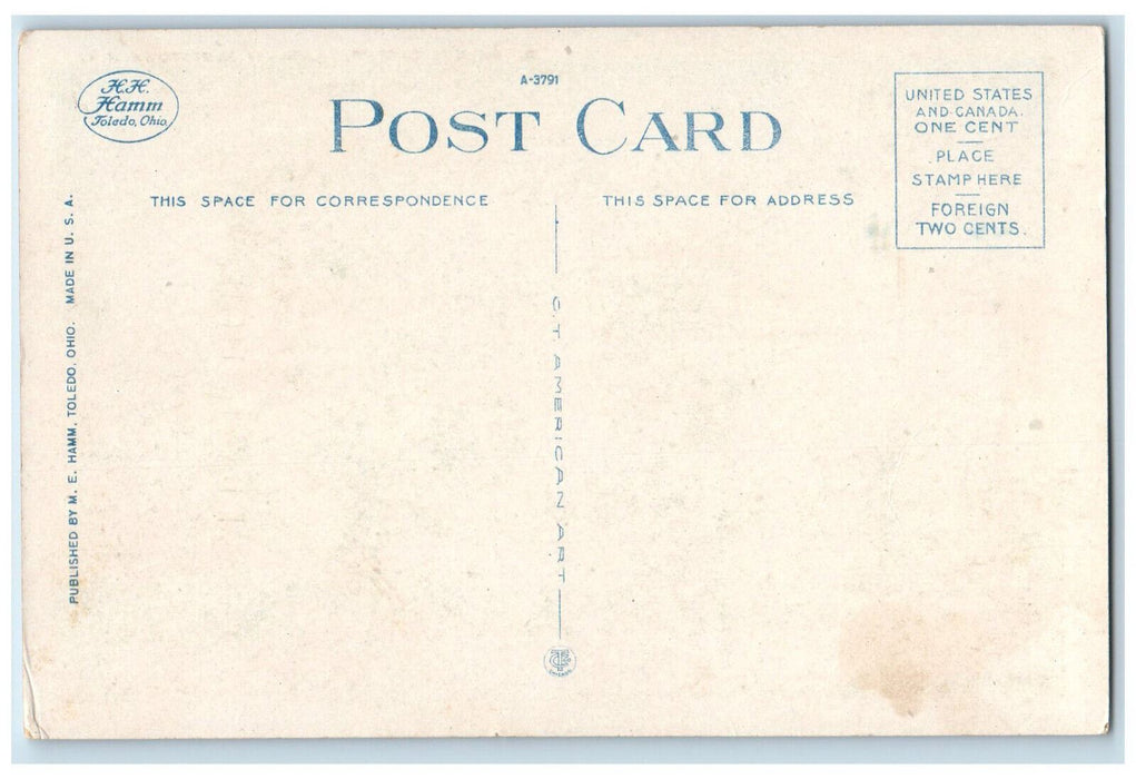 c1920's Prendergast Free Library Jamestown New York NY Antique Postcard