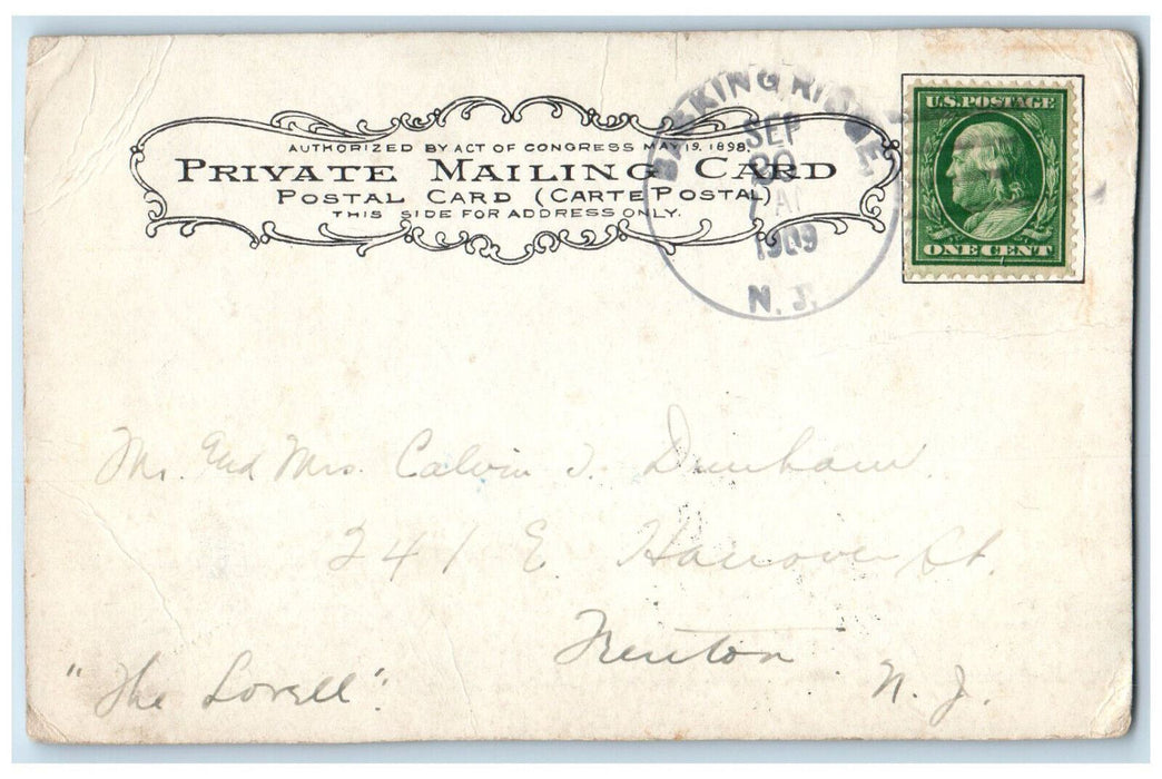 1909 Hotel Chamberlin Fortress Monroe VA Basking Ridge NJ PMC Postcard