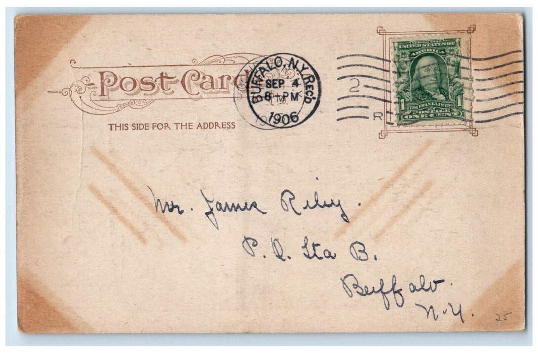1906 The Lower Falls of the Genesee Rochester New York NY Antique Postcard