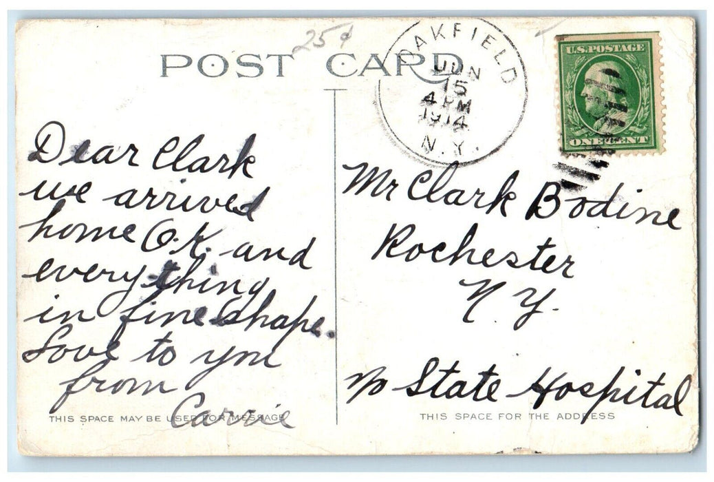 c1914 Scenic View Allen Creek Corbett Glen Rochester Oakfield New York Postcard