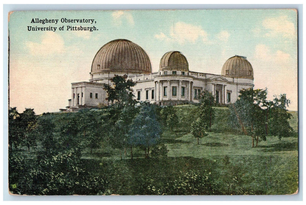 Allegheny Observatory University Of Pittsburgh PA, Panoramic View Postcard