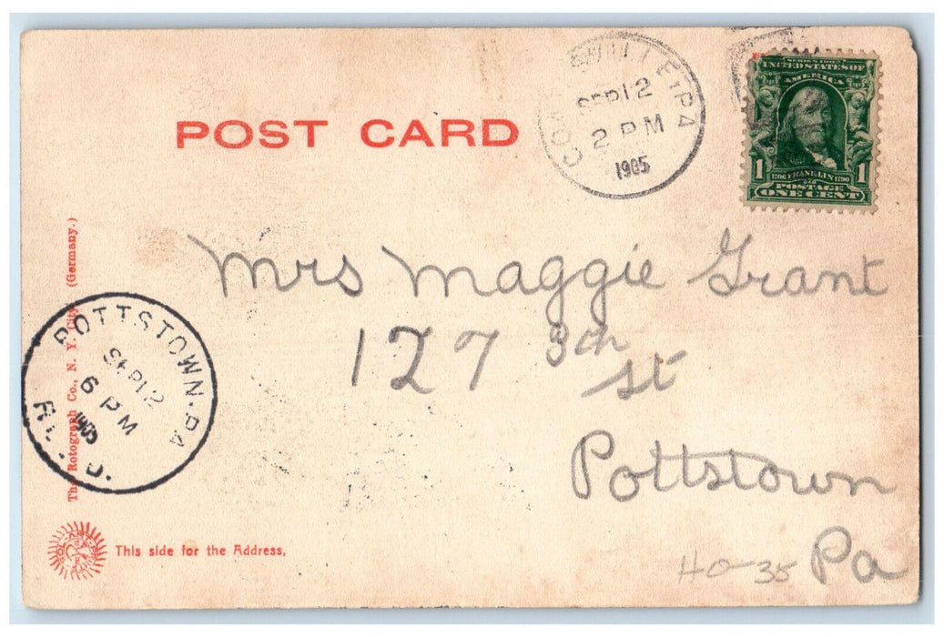 1905 View Of Soldiers Monument Valley Forge Pennsylvania PA Antique Postcard