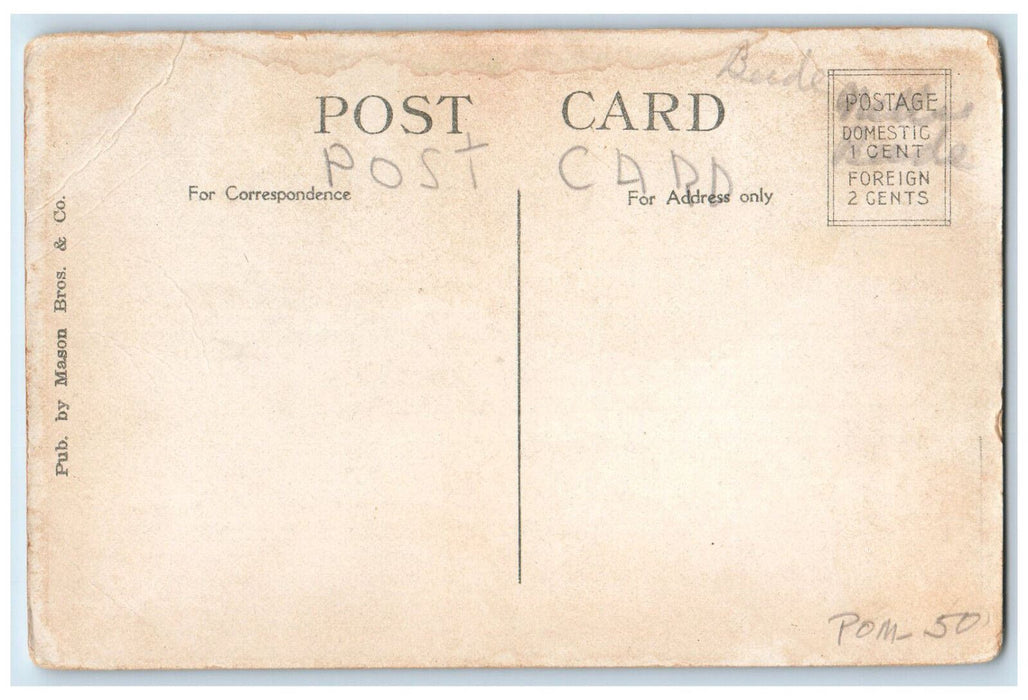 View Of Mrs. Jack Gardner's Palace Boston Massachusetts MA Antique Postcard