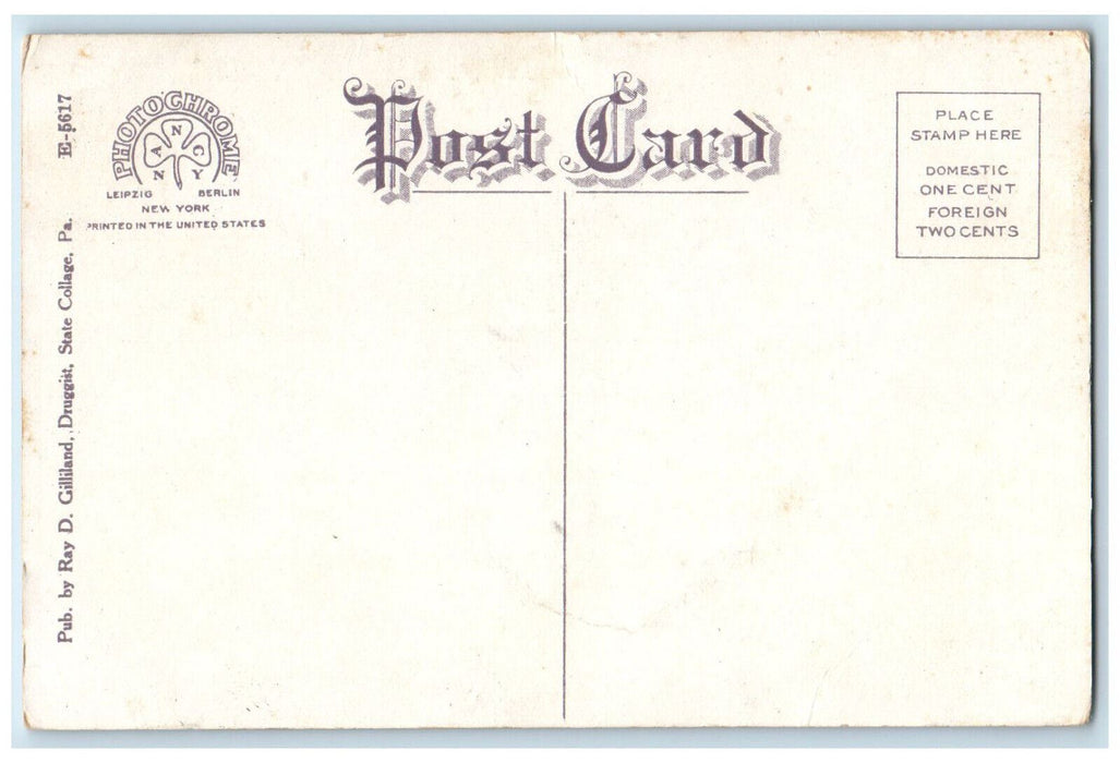 c1910 McAllister Hall State College Pennsylvania PA Antique Postcard
