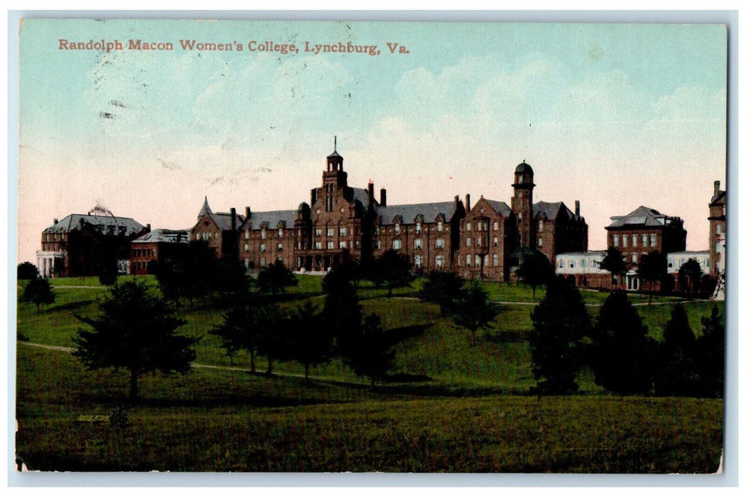 1911 Randolph Macon Women's College Lynchburg VA College Park VA Postcard