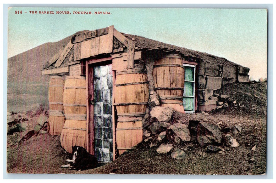 c1910 The Barbel House Tonopah Nevada NV Edward Mitchell Antique Postcard