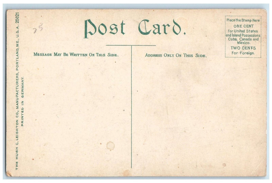 c1910 Churches of St. Johnsbury Vermont VT Antique Multiview Postcard