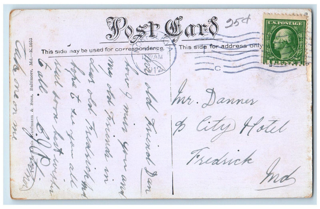 1912 12 Inc Mortar Guns in Action Fort Monroe Virginia VA Antique Postcard