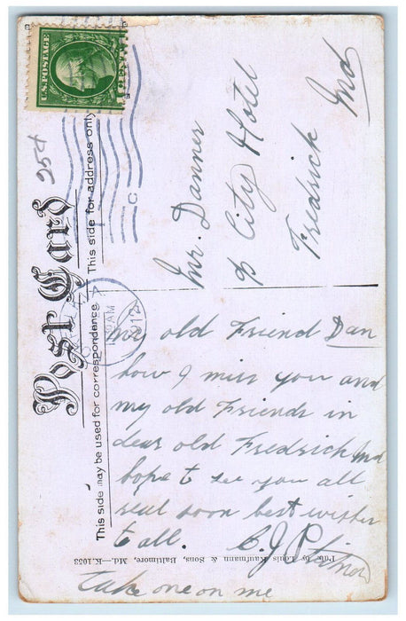 1912 12 Inc Mortar Guns in Action Fort Monroe Virginia VA Antique Postcard