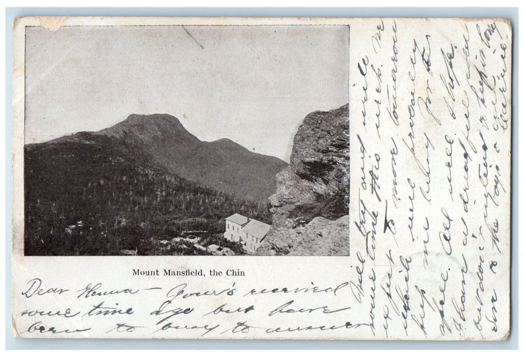 1905 Mount Mansfield The Chin Vermont VT Swanton VT PMC Posted Postcard