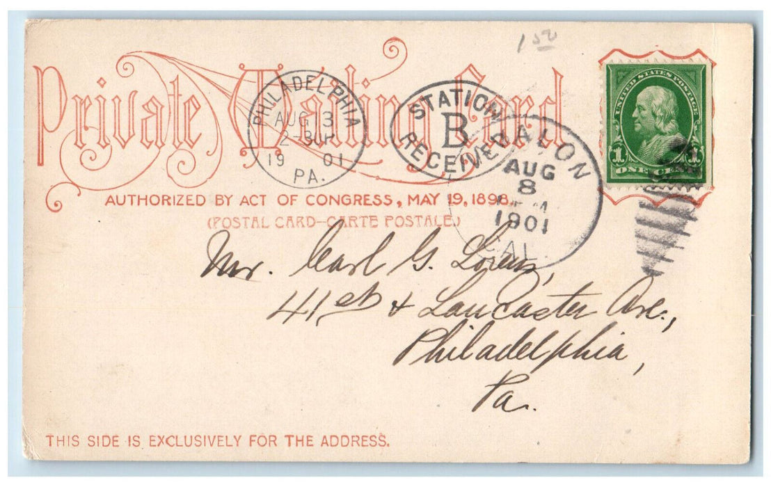 1901 Santa Catalina Island Seal Rocks California CA Avalon CA PMC Postcard