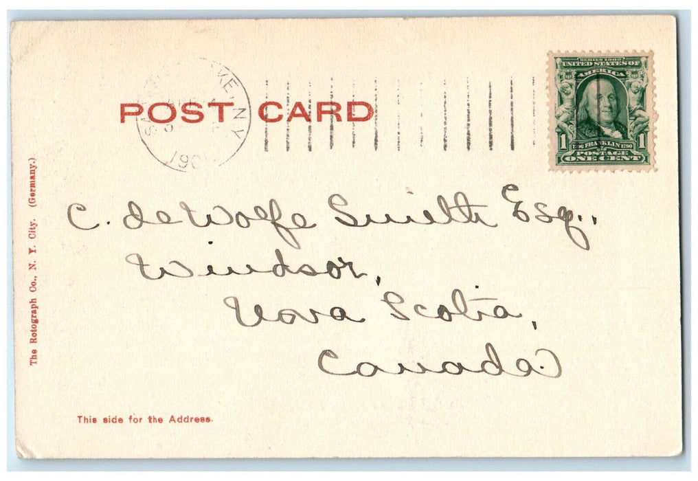 1905 Wilmington Notch And Au Sable River Adirondack Mts., NY Rotograph Postcard