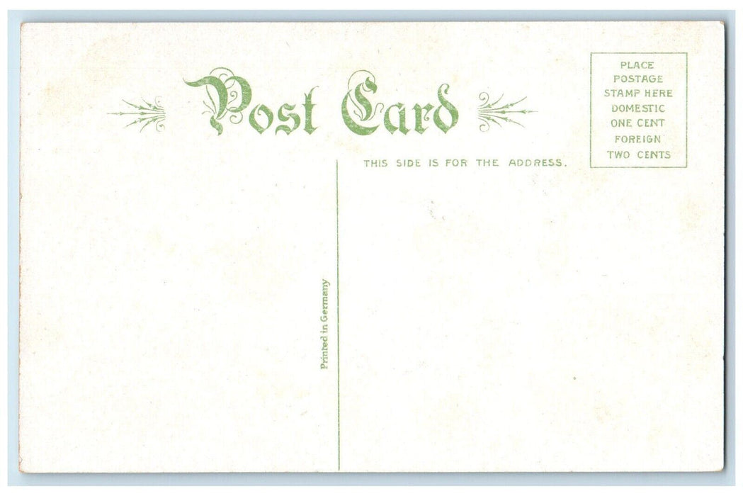 c1910's Battle Of Lake Erie Commodore Perry Boat Flag Unposted Antique Postcard