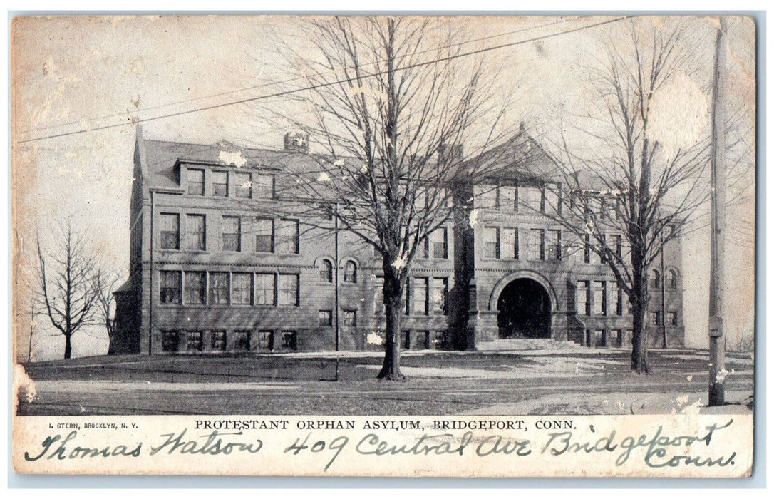 1906 Protestant Orphan Asylum Building Bridgeport Connecticut CT Postcard