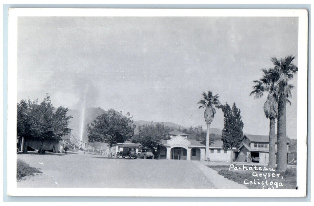 c1930's Pachateau Geyser Calistoga California CA RPPC Photo Unposted Postcard