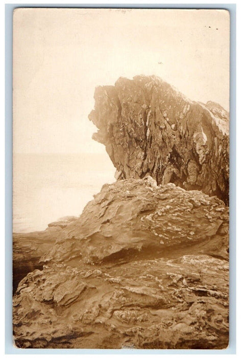 1923 View Of Ocean Point Maine ME RPPC Photo Posted Vintage Postcard