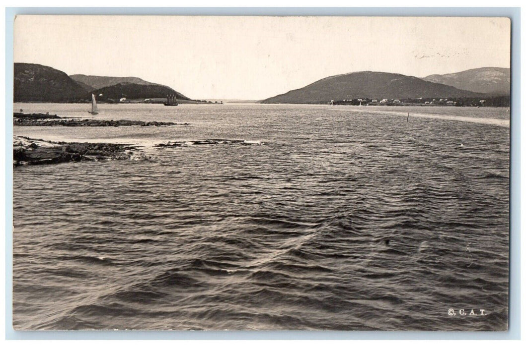 c1910's Somes Sound Mt. Desert Acadia National Park MA RPPC Photo Postcard