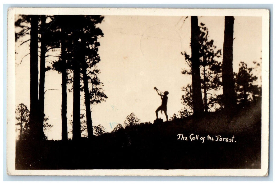 1938 The Call Of The Forest Tucumcari New Mexico NM  RPPC Photo Postcard