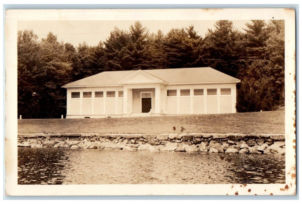 1936 Museum Lake Front Antrim New Hampshire NH Concord RPPC Photo Postcard