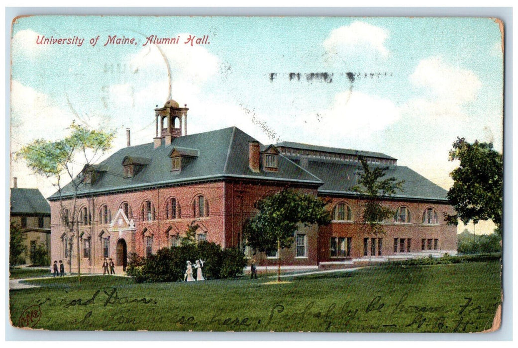 1907 University Of Maine Alumni Hall Panoramic View Orono ME, Lynn MA Postcard