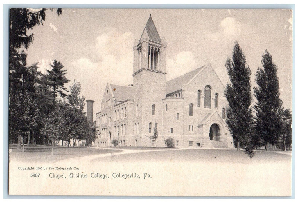 c1905 Chapel Ursinus College Collegeville Pennsylvania PA Antique Postcard