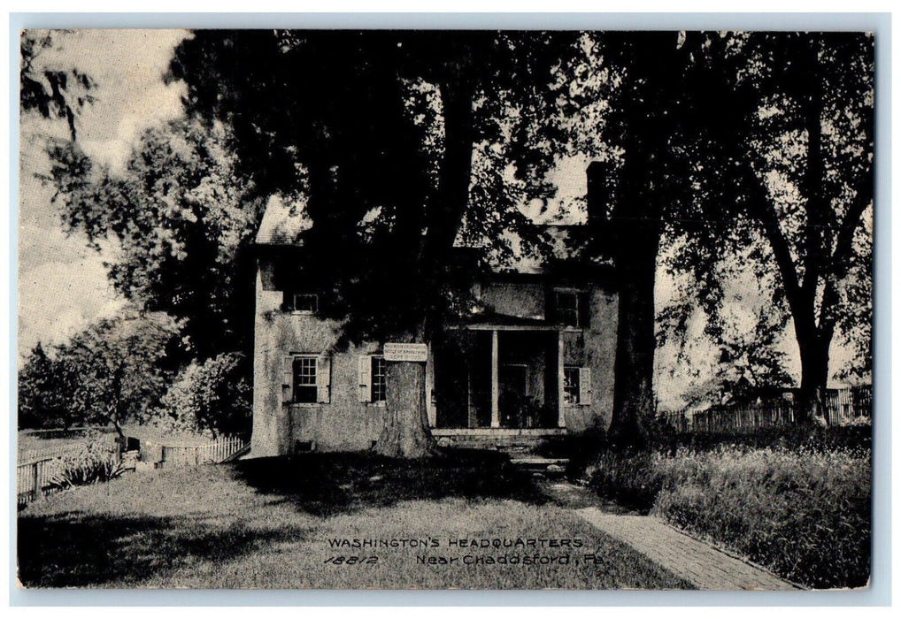 c1910 Washington's Headquarters Near Chadds Ford Pennsylvania PA Postcard