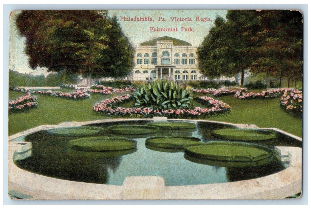 1910 Victoria Regia Fairmount Park Philadelphia Pennsylvania PA Postcard