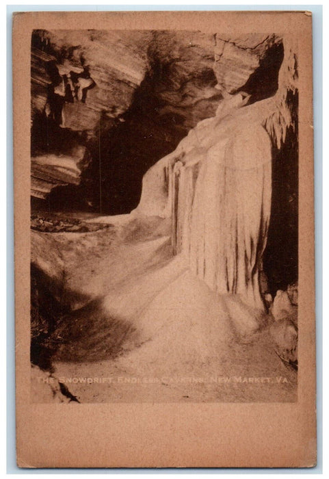 c1930's The Snowdrift Endless Caverns New Market Virginia VA Postcard