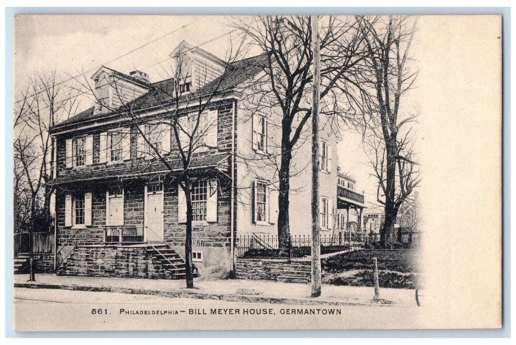 c1905 Bill Meyer House Germantown Philadelphia Pennsylvania PA Postcard
