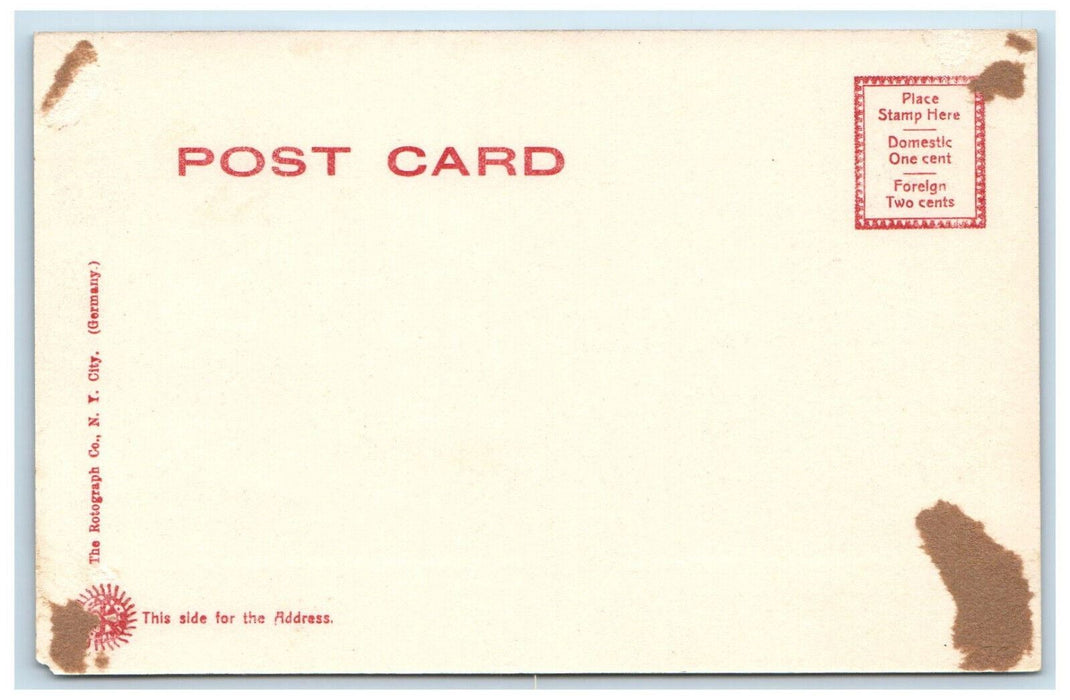 c1905 Library Milford Connecticut CT Unposted Antique Rotograph Co. Postcard