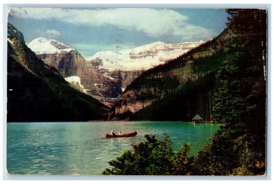 1958 Lake Louise Mt. Lefroy Victoria Glacier Banff National Park Canada Postcard