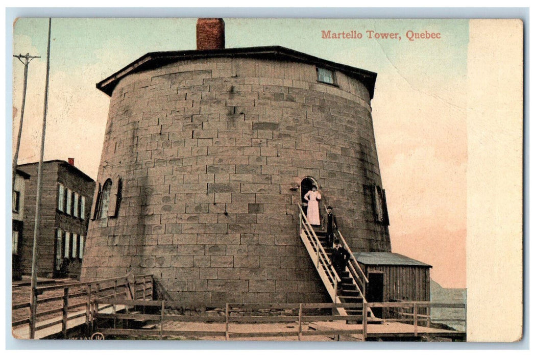 c1910 Martello Tower Quebec Canada Antique Unposted V & Sons Postcard