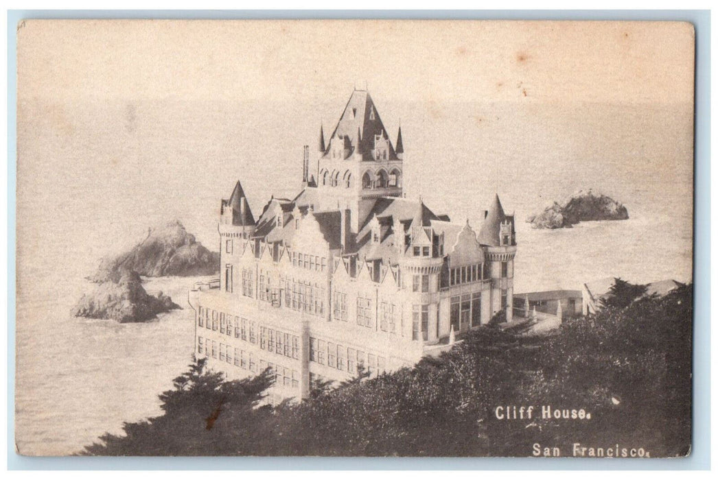 1905 View Of Cliff House Mansion San Francisco California CA Antique Postcard